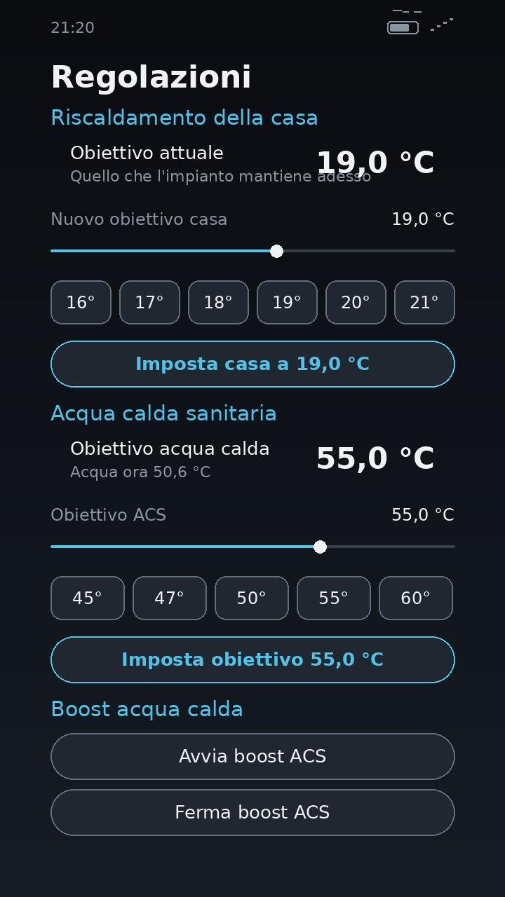 regolazioni